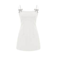 Renée Kristal Fiyonk Süslü Mini Elbise