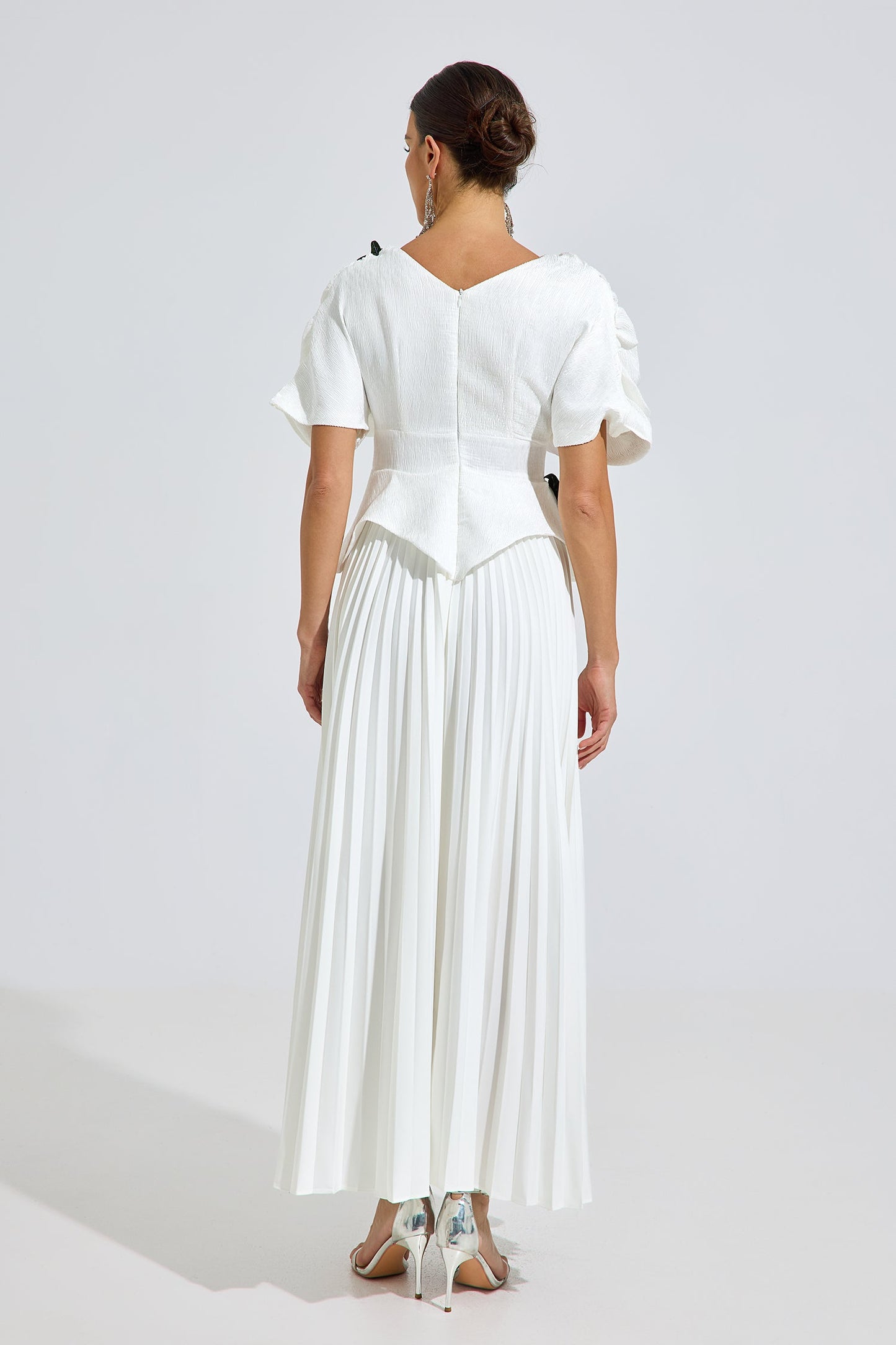 Elston Bloom Plise Maxi Elbise