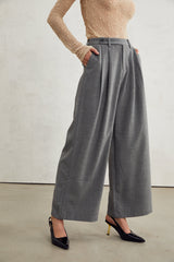 Lucienne Gri Düz Paça Pantolon