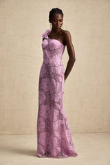 Béatrice Mor Çiçek Aplikeli Maksi Elbise