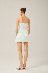 Quentinne Büyük Beden Fiyonklu Mini Elbise