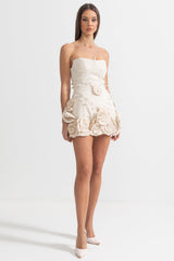 Aplikeli Büstiyer Elbise - Fildişi Sahili