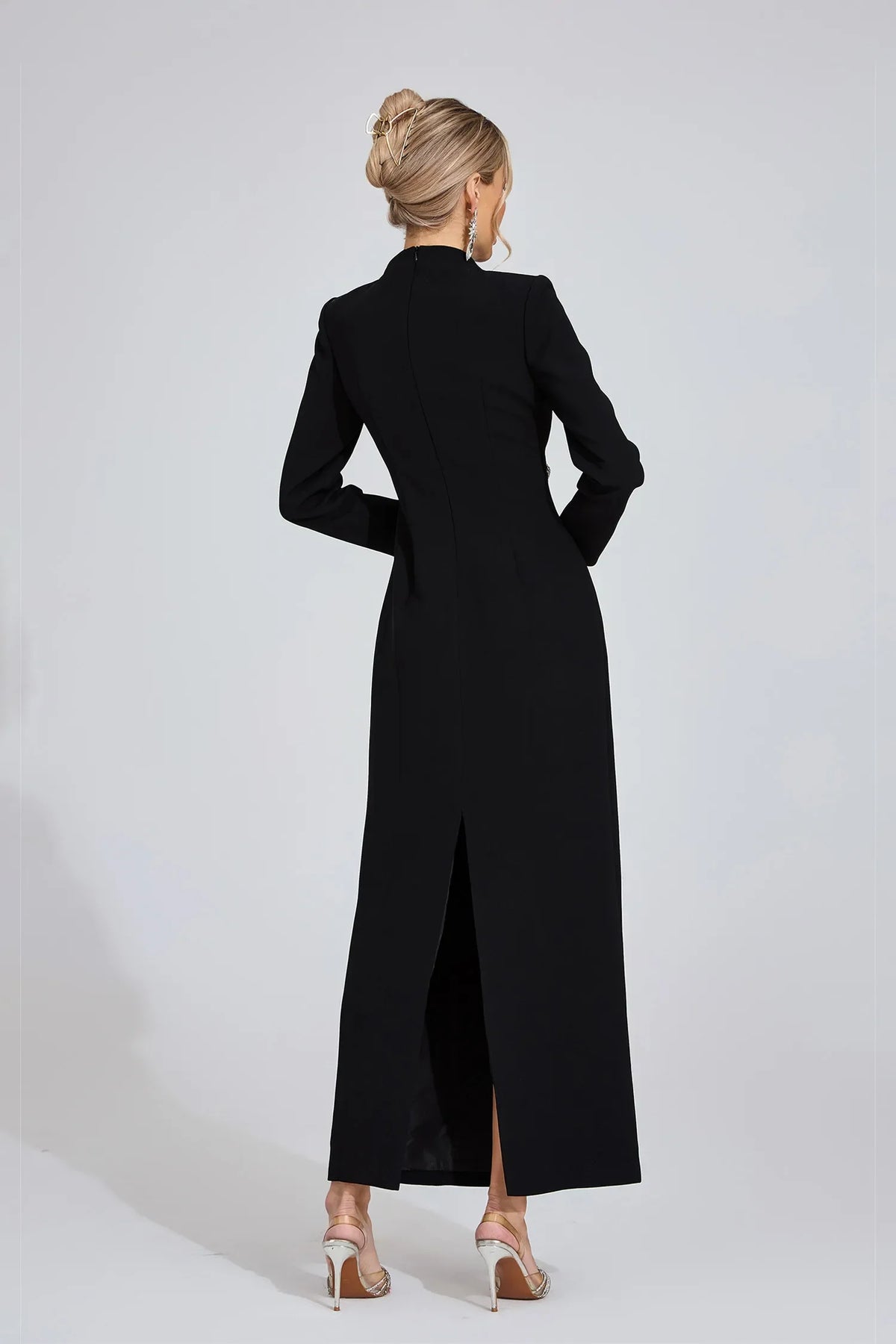 Noctira Siyah Elmas Maxi Elbise