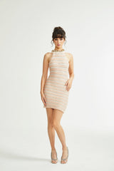 Inès Zincir Bağlantılı Mini Elbise