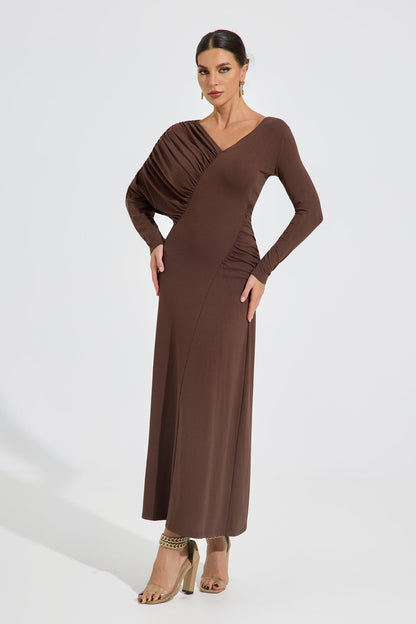 Amelith Drape Elegance Maxi Elbise