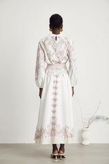 Azzurra Grafikli Bluz Ve Etek Uyumlu Takım