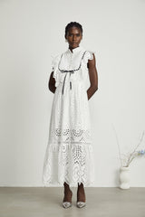 Harriet İşlemeli Maksi Elbise