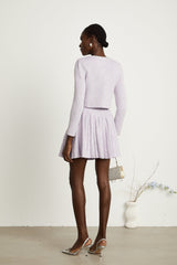 Fabienne Mor Pul Detaylı Ceket & Etek Kombin Takım