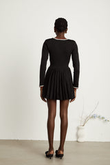 Aëlle Örgü Pilili Mini Elbise