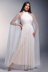 hanley Pearl Kolsuz Uzun Elbise