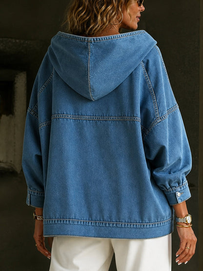 Bol Kesim Düz Renk Uzun Kollu Sweatshirt