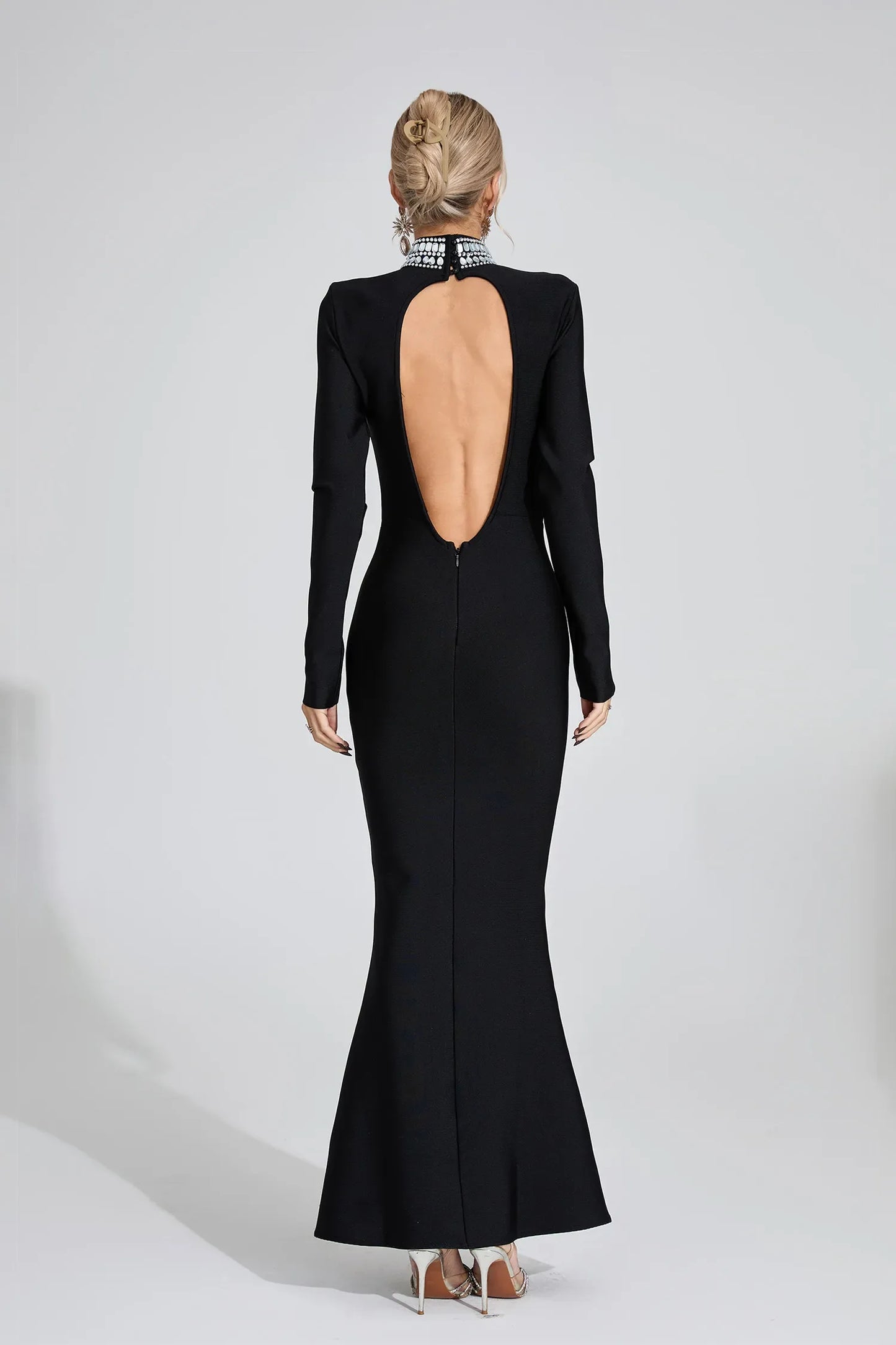 Ellery Siyah Elmas Maxi Elbise