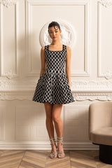 Alira Dalga Desenli Şık Mini Elbise