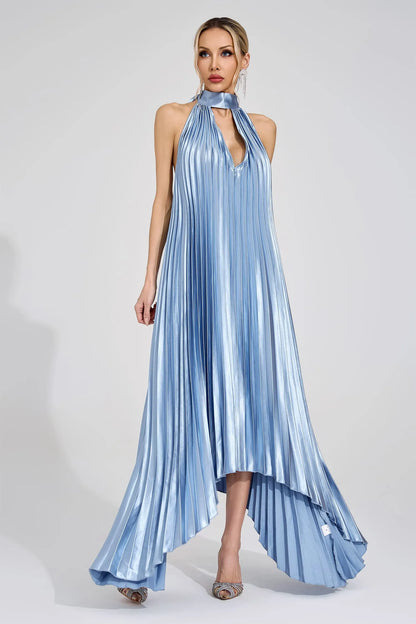 Nixie Gümüş Halter Maxi Elbise