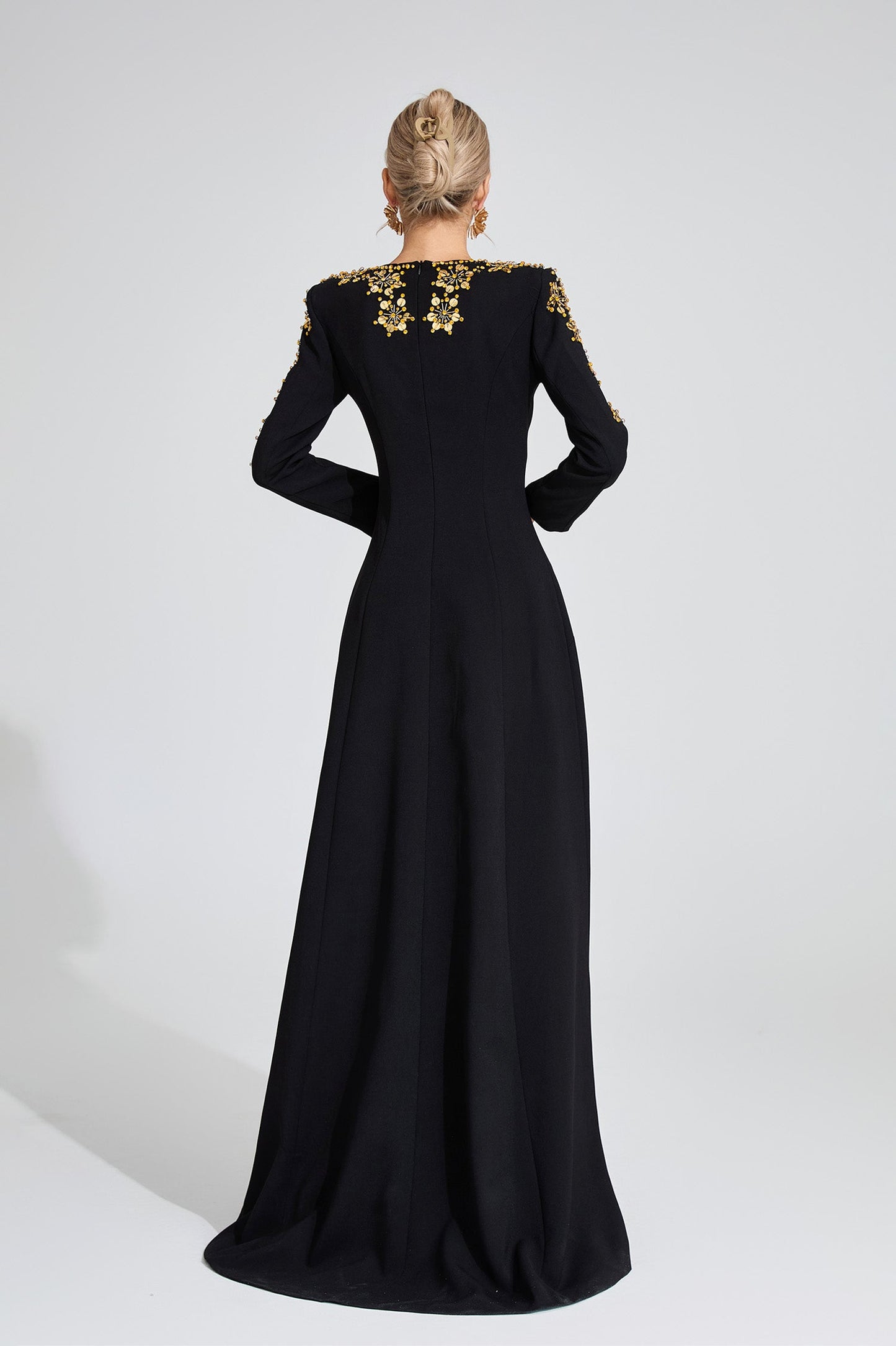 Lucinda Siyah Elmas Maxi Elbise