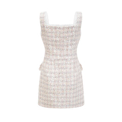 Stefania Payet Süslemeli Tüvit Mini Elbise